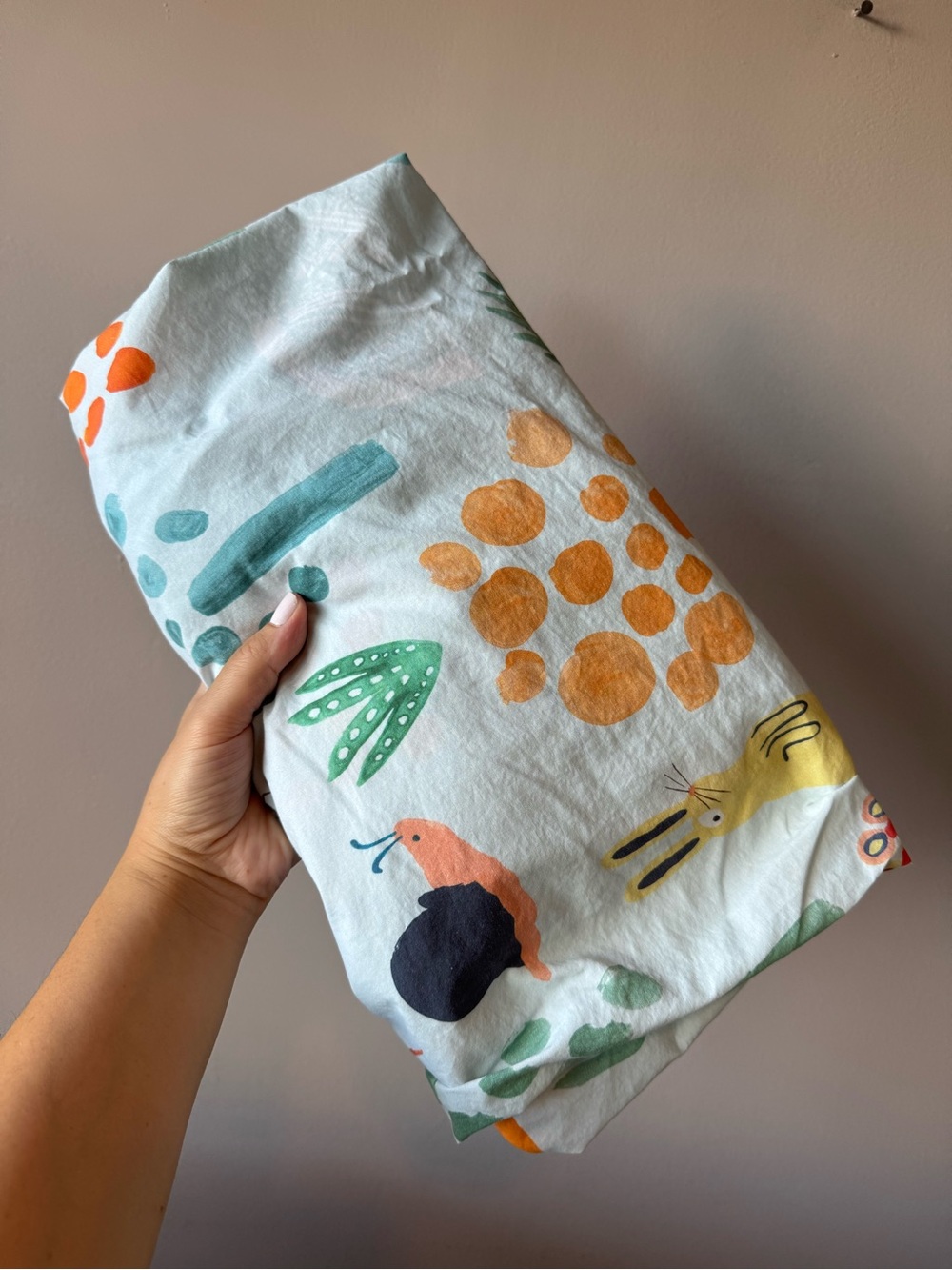 Pottery Barn Kids X West Elm 100% Organic Cotton Woodland Animals Crib Sheet